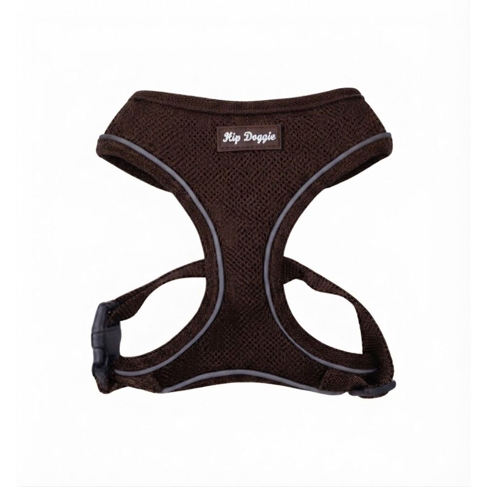 Ultra Comfort Reflective Pet Mesh Harness Vest - Brown - Sz Sm